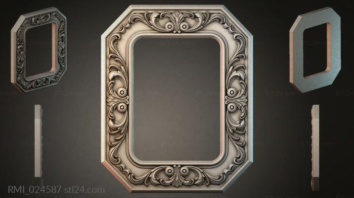 Рамы декоративные, обрамления (RMI_024587) 3D модель для ЧПУ станка