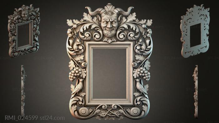 Рамы декоративные, обрамления (RMI_024599) 3D модель для ЧПУ станка