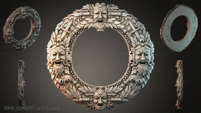 Рамы декоративные, обрамления (RMI_024895) 3D модель для ЧПУ станка