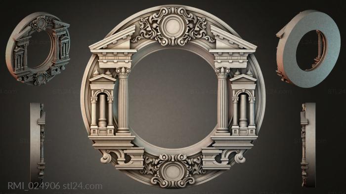 Рамы декоративные, обрамления (RMI_024906) 3D модель для ЧПУ станка