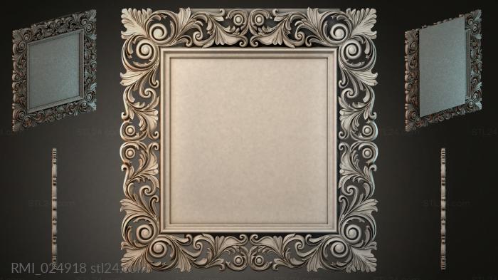 Рамы декоративные, обрамления (RMI_024918) 3D модель для ЧПУ станка
