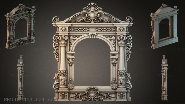 Рамы декоративные, обрамления (RMI_025158) 3D модель для ЧПУ станка