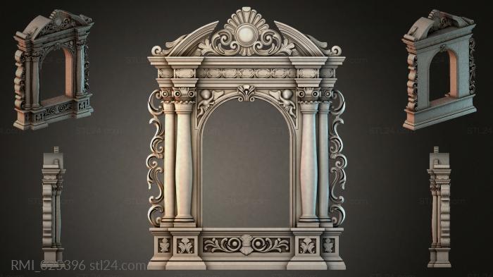 Рамы декоративные, обрамления (RMI_025396) 3D модель для ЧПУ станка
