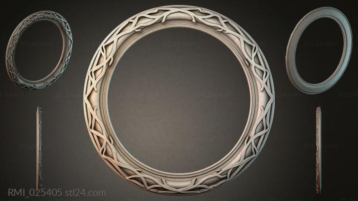 Рамы декоративные, обрамления (RMI_025405) 3D модель для ЧПУ станка