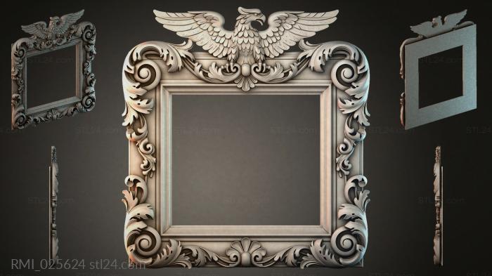 Рамы декоративные, обрамления (RMI_025624) 3D модель для ЧПУ станка