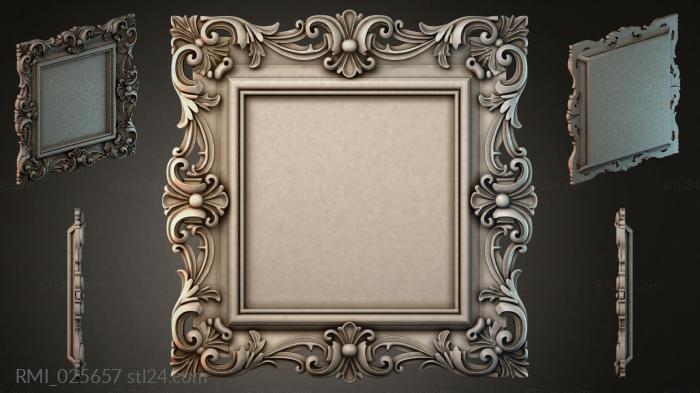 Рамы декоративные, обрамления (RMI_025657) 3D модель для ЧПУ станка