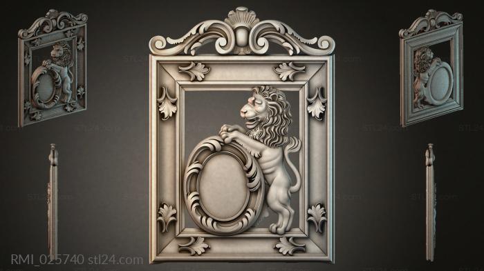 Рамы декоративные, обрамления (RMI_025740) 3D модель для ЧПУ станка