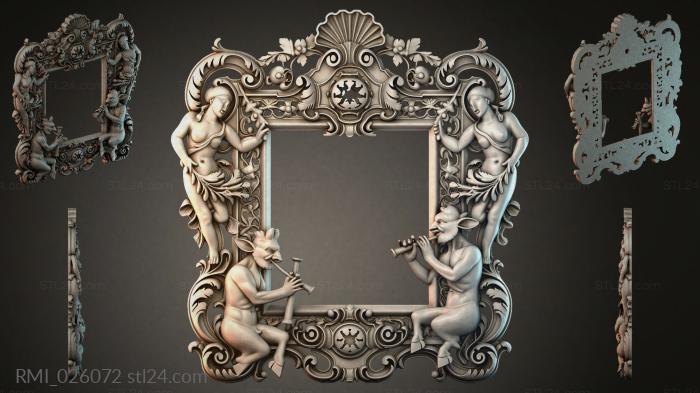 Рамы декоративные, обрамления (RMI_026072) 3D модель для ЧПУ станка