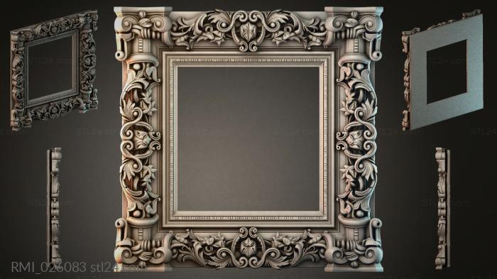 Рамы декоративные, обрамления (RMI_026083) 3D модель для ЧПУ станка