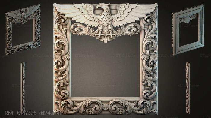 Рамы декоративные, обрамления (RMI_026305) 3D модель для ЧПУ станка