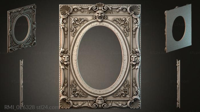Рамы декоративные, обрамления (RMI_026328) 3D модель для ЧПУ станка