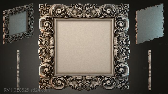 Рамы декоративные, обрамления (RMI_026525) 3D модель для ЧПУ станка