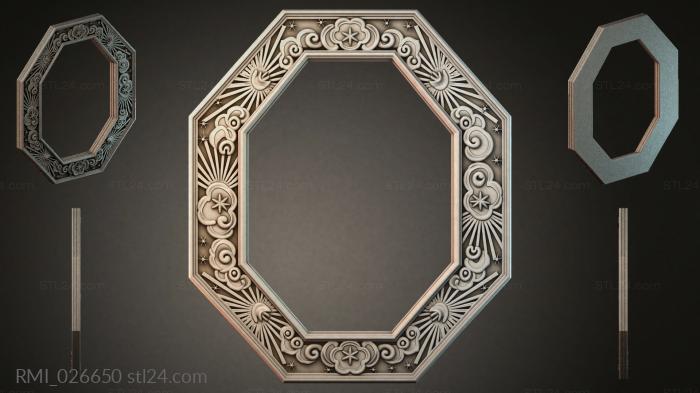 Рамы декоративные, обрамления (RMI_026650) 3D модель для ЧПУ станка