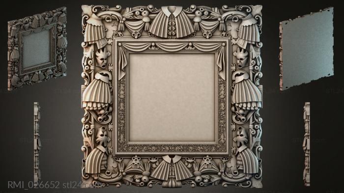 Рамы декоративные, обрамления (RMI_026652) 3D модель для ЧПУ станка