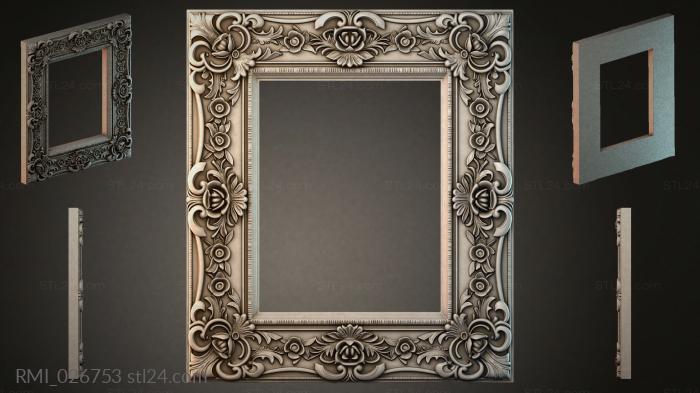 Рамы декоративные, обрамления (RMI_026753) 3D модель для ЧПУ станка