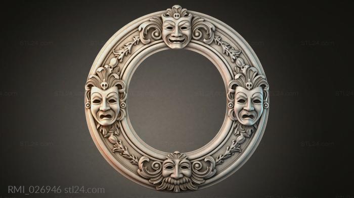 Рамы декоративные, обрамления (RMI_026946) 3D модель для ЧПУ станка