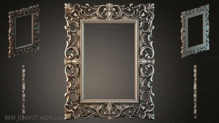 Рамы декоративные, обрамления (RMI_026977) 3D модель для ЧПУ станка