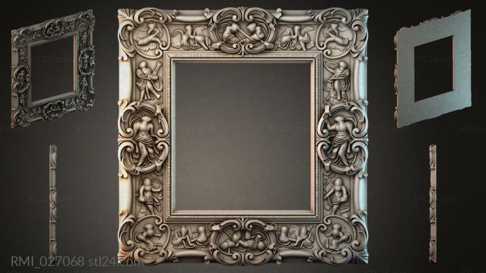 Рамы декоративные, обрамления (RMI_027068) 3D модель для ЧПУ станка