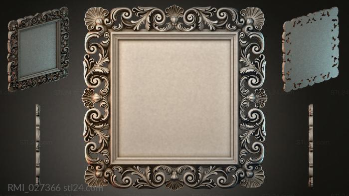 Рамы декоративные, обрамления (RMI_027366) 3D модель для ЧПУ станка