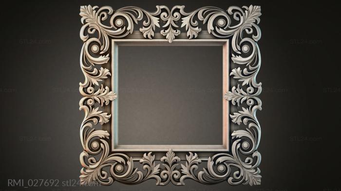 Рамы декоративные, обрамления (RMI_027692) 3D модель для ЧПУ станка