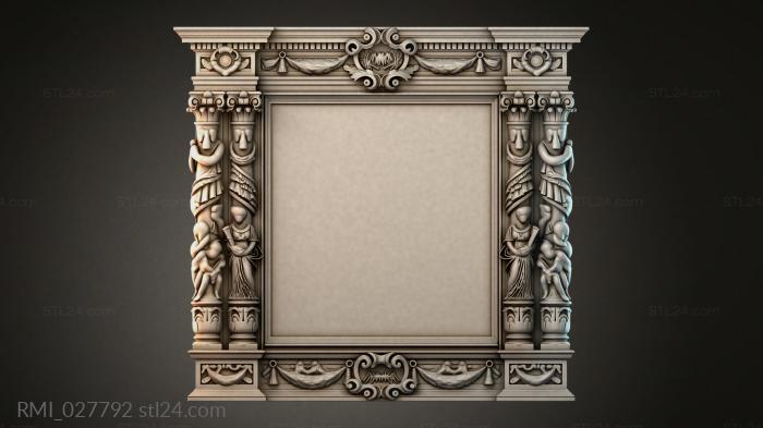 Рамы декоративные, обрамления (RMI_027792) 3D модель для ЧПУ станка