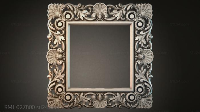 Рамы декоративные, обрамления (RMI_027800) 3D модель для ЧПУ станка
