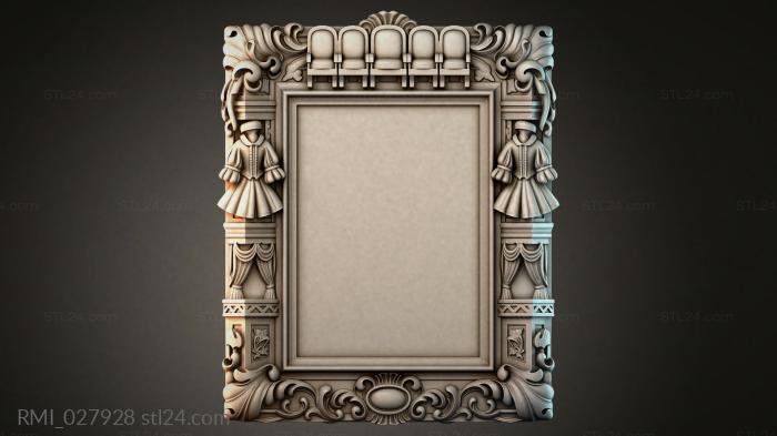 Рамы декоративные, обрамления (RMI_027928) 3D модель для ЧПУ станка