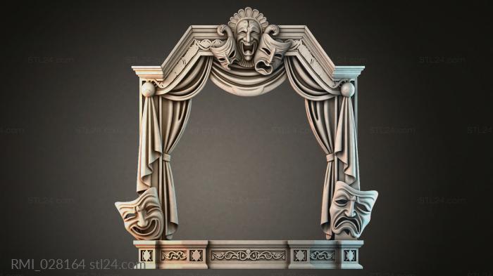 Рамы декоративные, обрамления (RMI_028164) 3D модель для ЧПУ станка