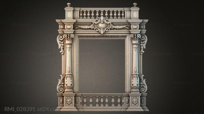 Рамы декоративные, обрамления (RMI_028391) 3D модель для ЧПУ станка