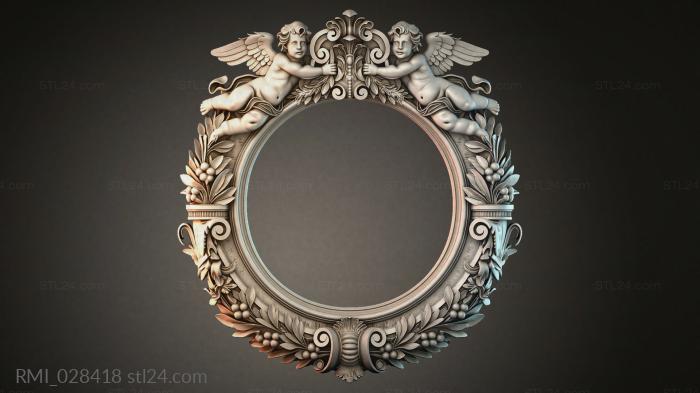 Рамы декоративные, обрамления (RMI_028418) 3D модель для ЧПУ станка
