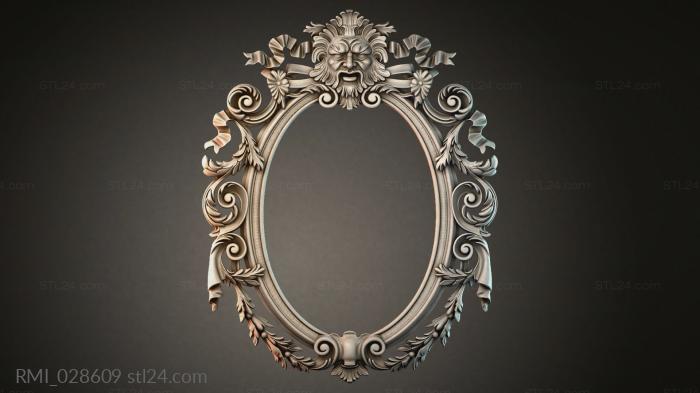 Рамы декоративные, обрамления (RMI_028609) 3D модель для ЧПУ станка