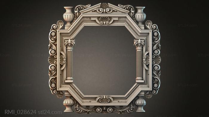 Рамы декоративные, обрамления (RMI_028624) 3D модель для ЧПУ станка