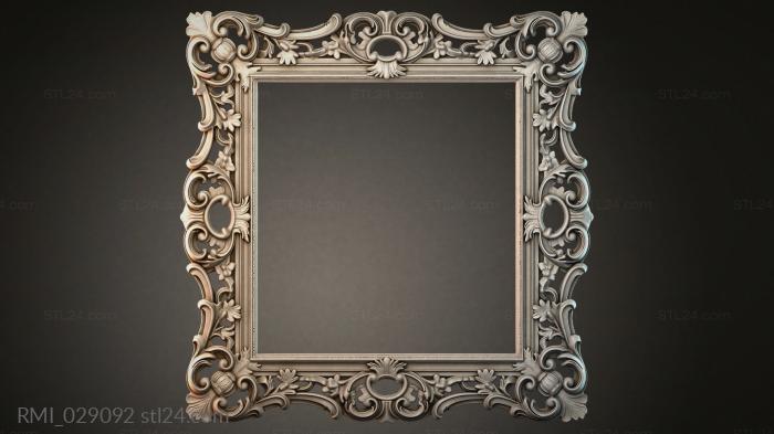 Рамы декоративные, обрамления (RMI_029092) 3D модель для ЧПУ станка