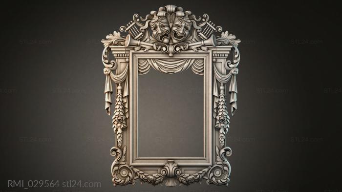 Рамы декоративные, обрамления (RMI_029564) 3D модель для ЧПУ станка