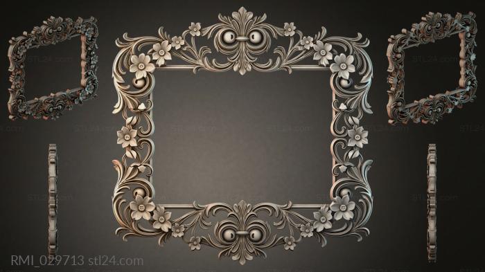 Рамы декоративные, обрамления (RMI_029713) 3D модель для ЧПУ станка