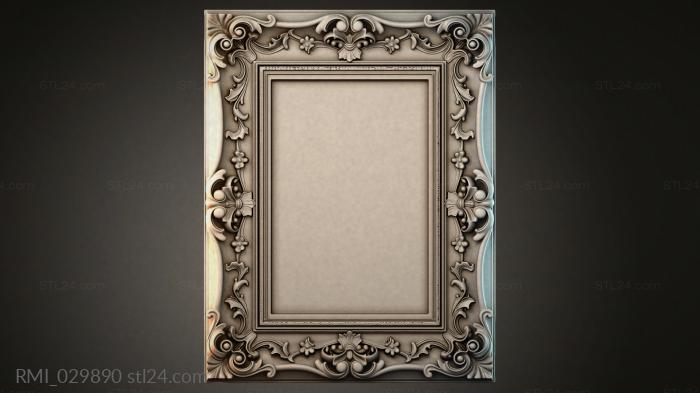 Рамы декоративные, обрамления (RMI_029890) 3D модель для ЧПУ станка