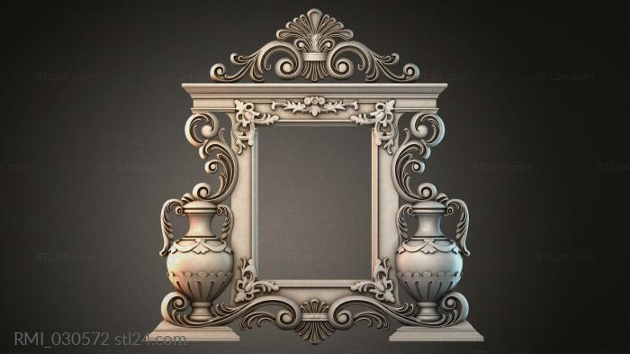 Рамы декоративные, обрамления (RMI_030572) 3D модель для ЧПУ станка