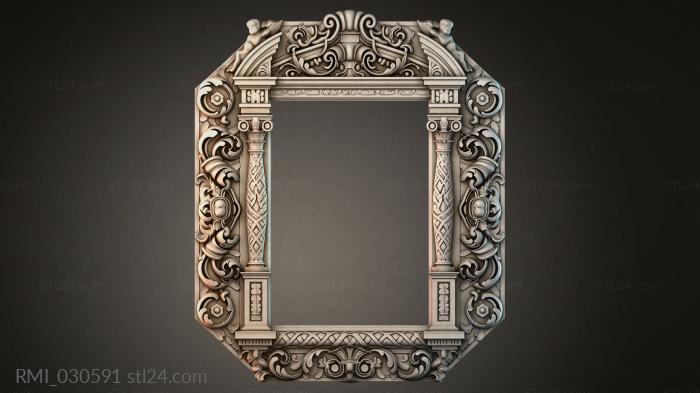 Рамы декоративные, обрамления (RMI_030591) 3D модель для ЧПУ станка