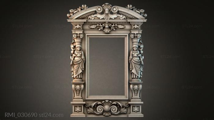 Рамы декоративные, обрамления (RMI_030690) 3D модель для ЧПУ станка