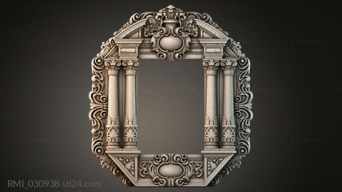 Рамы декоративные, обрамления (RMI_030938) 3D модель для ЧПУ станка