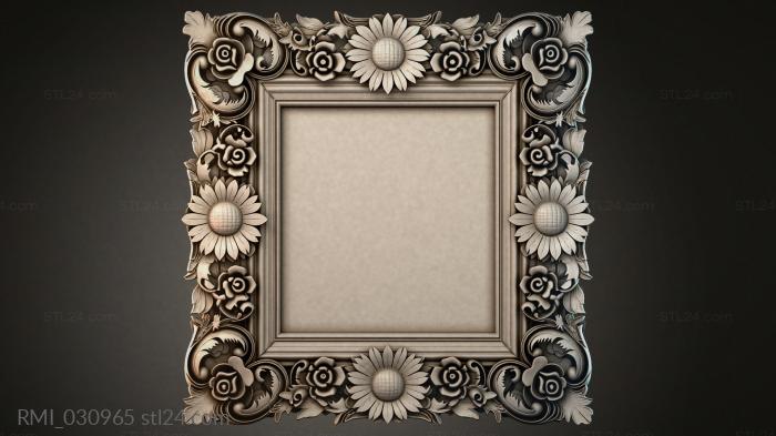 Рамы декоративные, обрамления (RMI_030965) 3D модель для ЧПУ станка