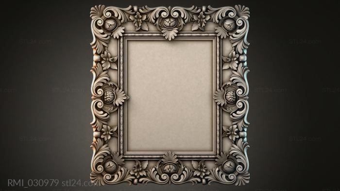 Рамы декоративные, обрамления (RMI_030979) 3D модель для ЧПУ станка