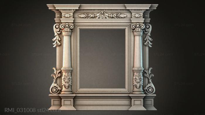 Рамы декоративные, обрамления (RMI_031008) 3D модель для ЧПУ станка