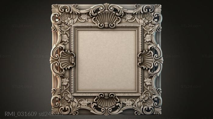 Рамы декоративные, обрамления (RMI_031609) 3D модель для ЧПУ станка