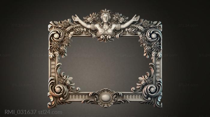 Рамы декоративные, обрамления (RMI_031637) 3D модель для ЧПУ станка