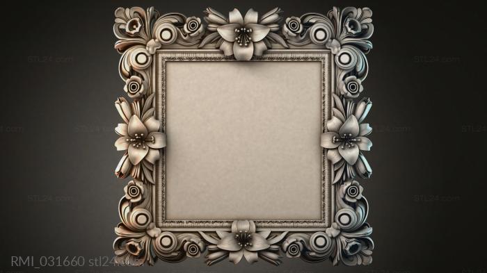 Рамы декоративные, обрамления (RMI_031660) 3D модель для ЧПУ станка