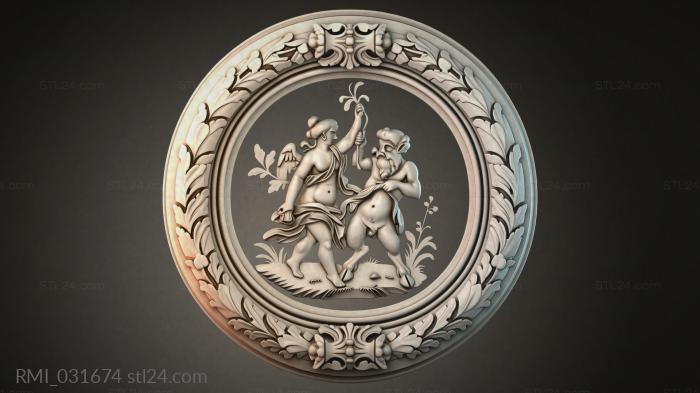 Рамы декоративные, обрамления (RMI_031674) 3D модель для ЧПУ станка