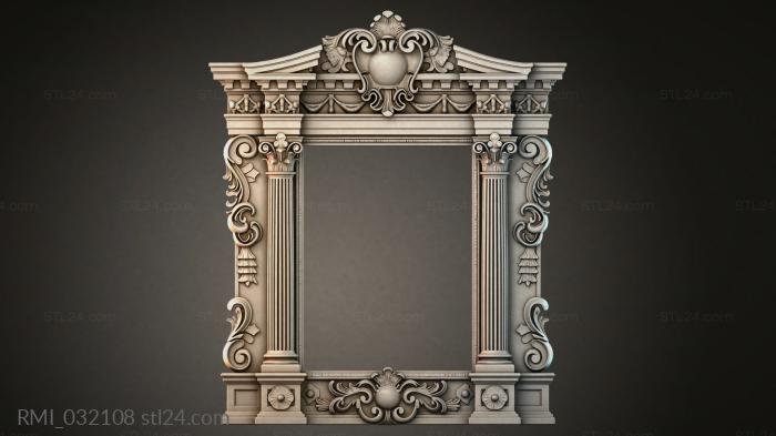 Рамы декоративные, обрамления (RMI_032108) 3D модель для ЧПУ станка