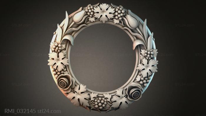 Рамы декоративные, обрамления (RMI_032145) 3D модель для ЧПУ станка