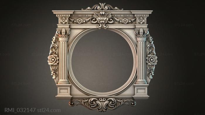 Рамы декоративные, обрамления (RMI_032147) 3D модель для ЧПУ станка